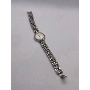 Seiko Two Tone Silver Gold Womens Watch Elegant Analog Quartz Jewelry